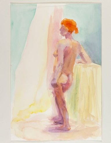 Modellstudie i akvarell#1